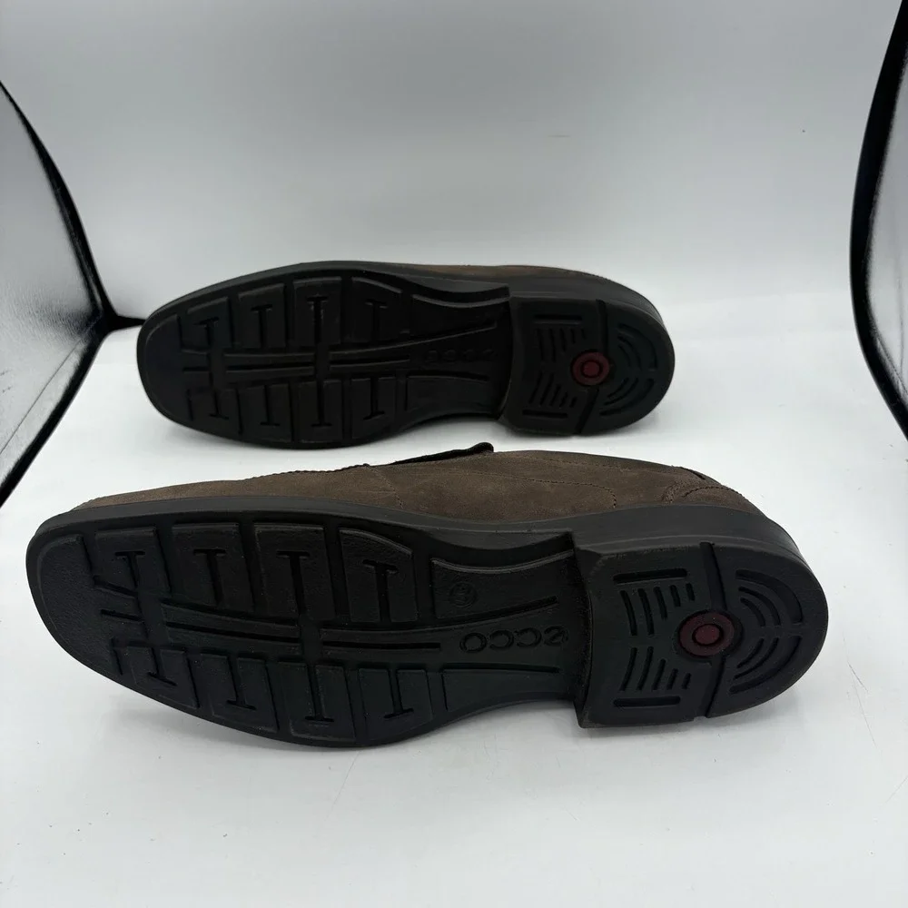 Ecco Shoes Mens Size 12.5‎ EU 46 Helsinki 2 Leather Loafers Dark Brown Slip On
